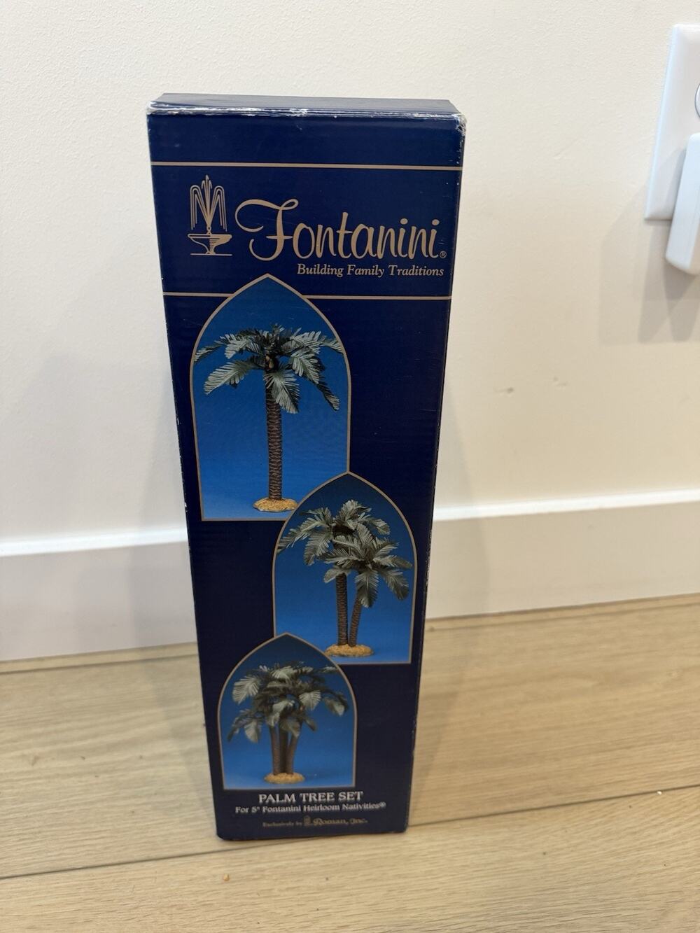 3 Fontanini Palm Trees for 5" Heirloom Nativity #56570 In Box Christmas 2003